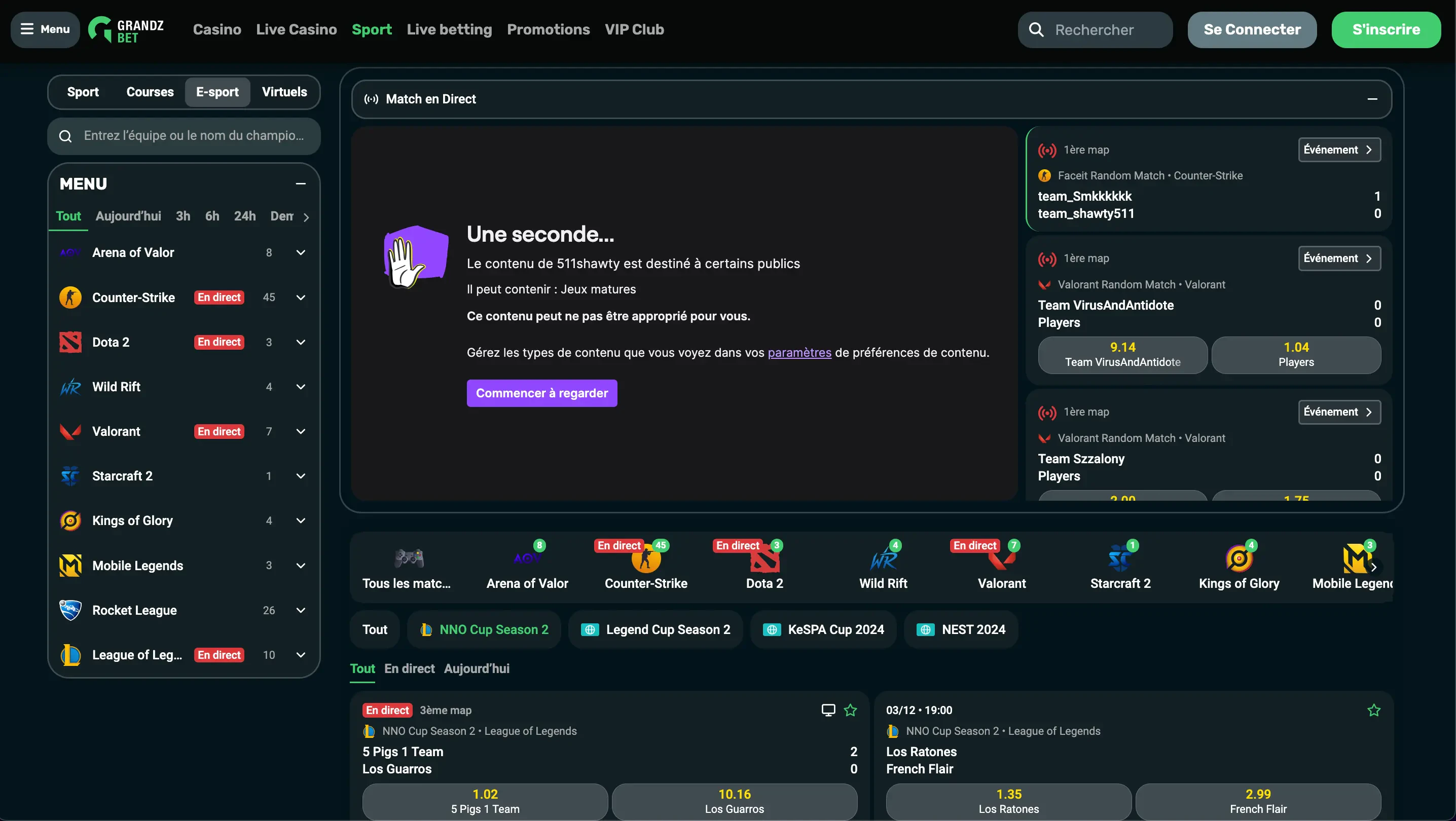 esport grandz bet