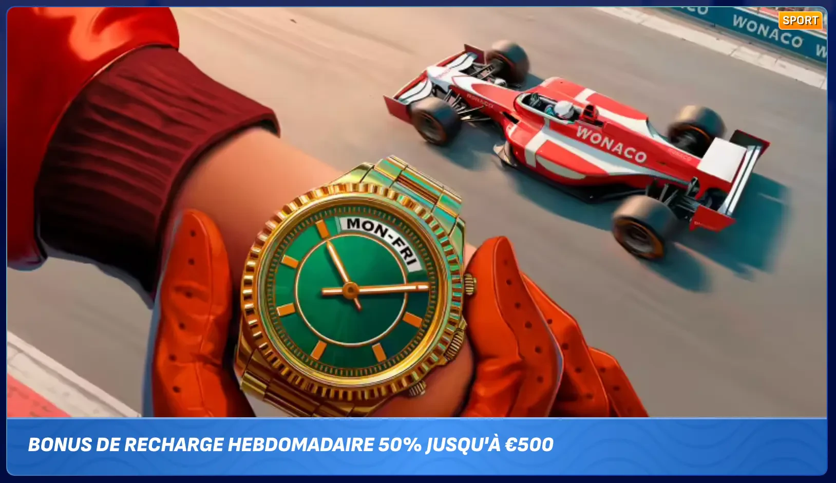 wonaco bonus recharge hebdomadaire