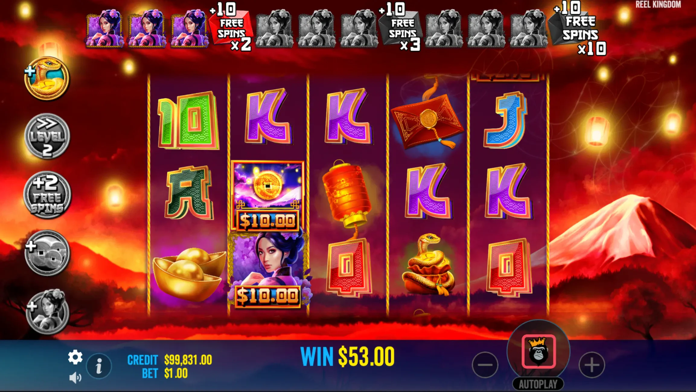 free spins floating dragon year of the snake