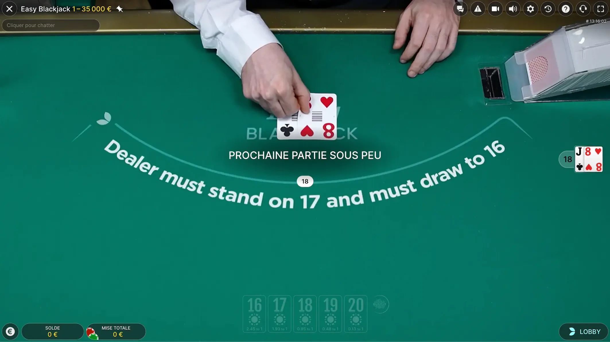 jeu easy blackjack