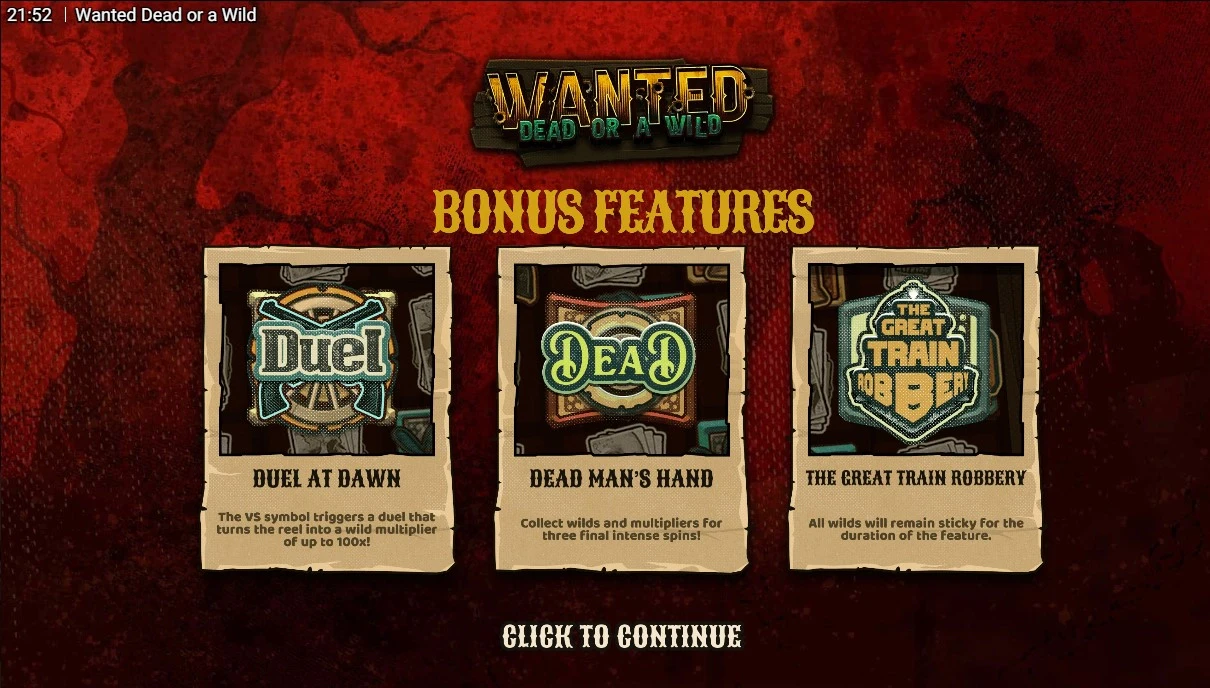 Wanted Dead or a Wild by Hacksaw Gaming