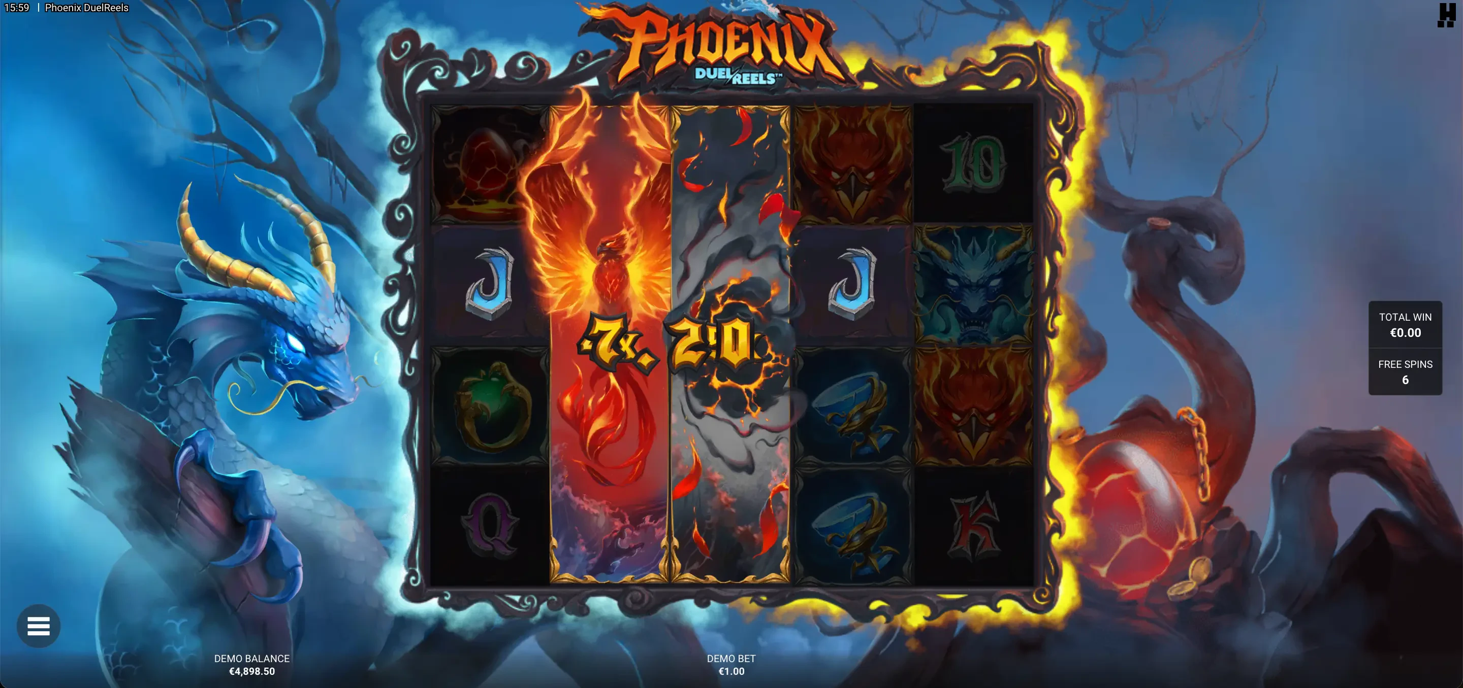 phoenix duelreels fire and ice bonus