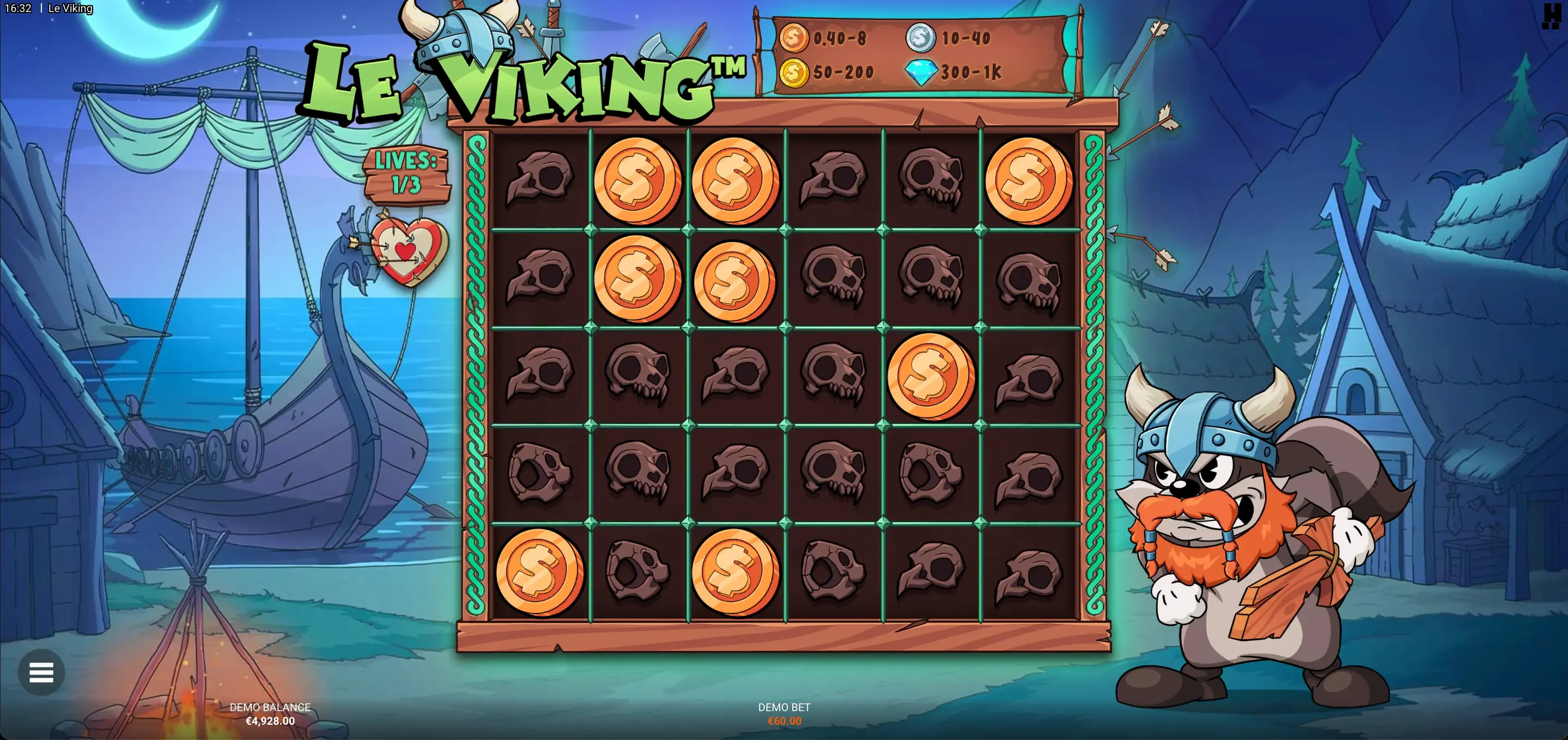 Le Viking raid spins