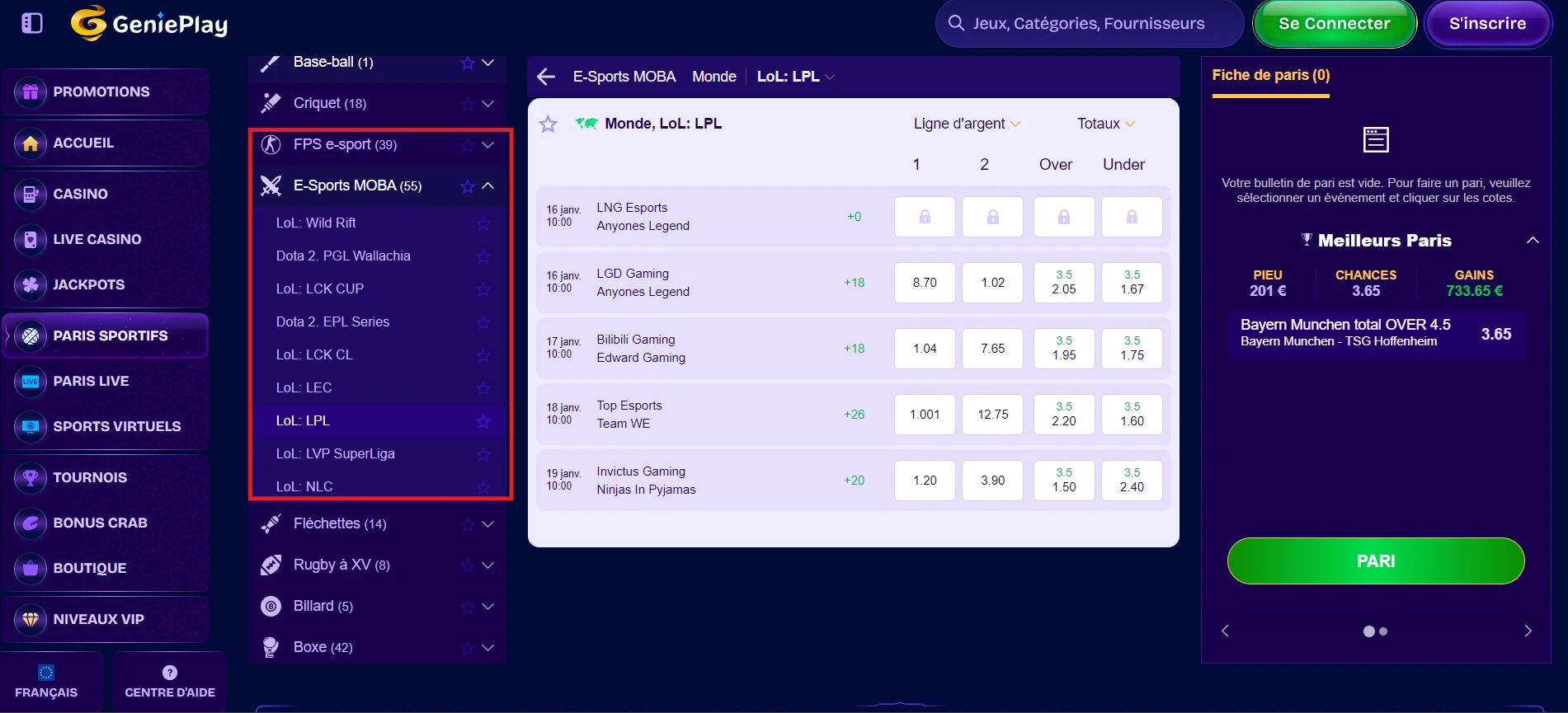 les-paris-esport-sur-genieplay