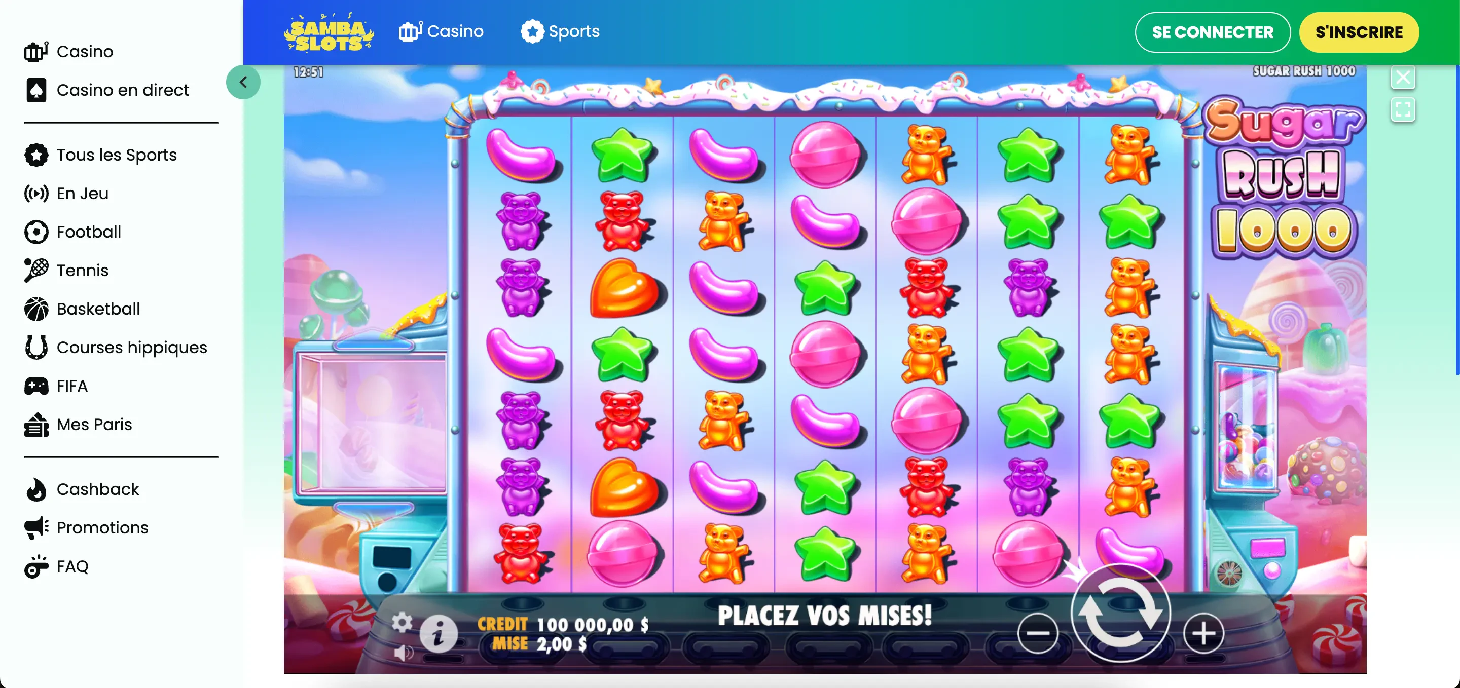 sambaslots mode demo