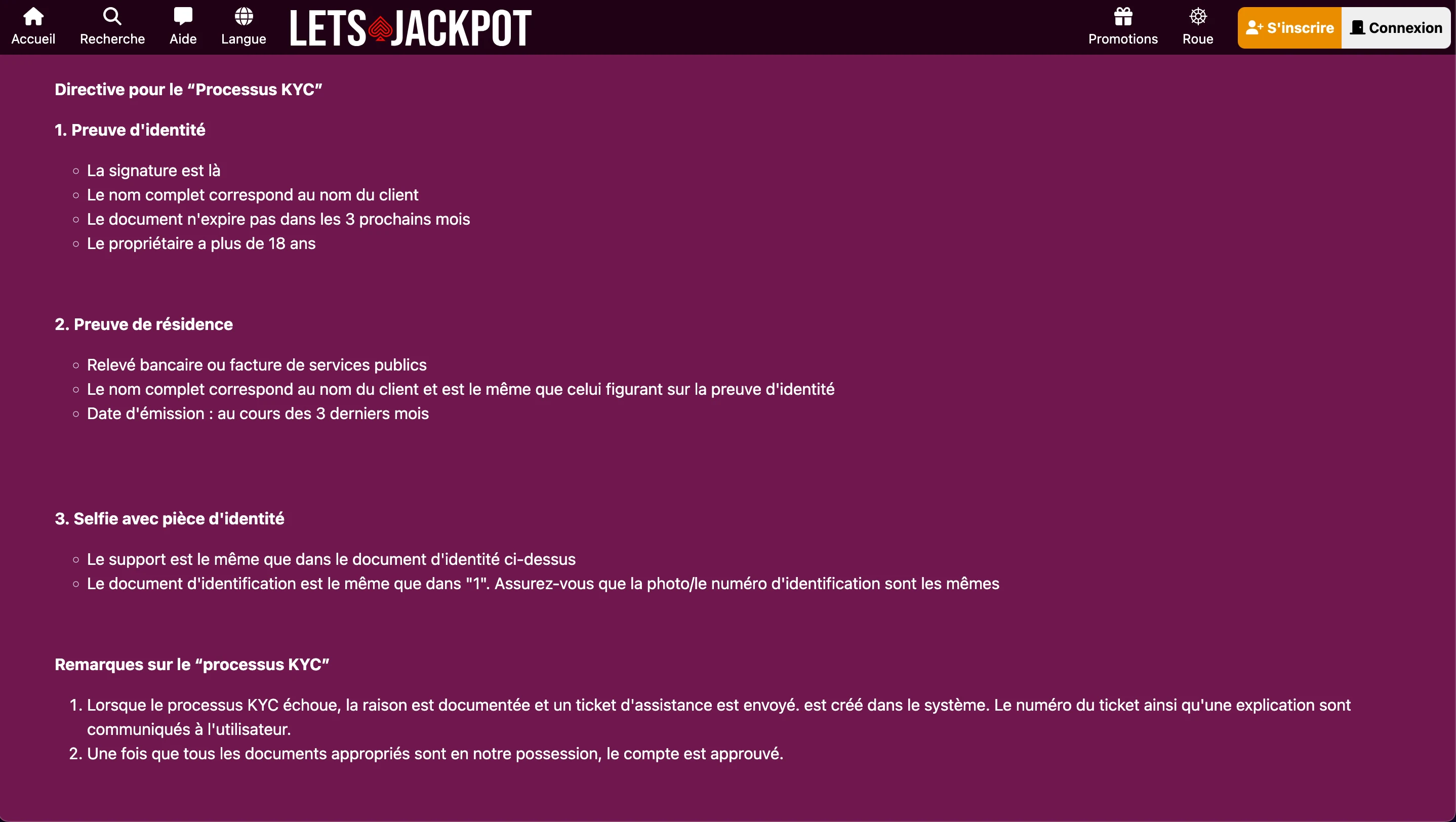 confidentialité lets jackpot