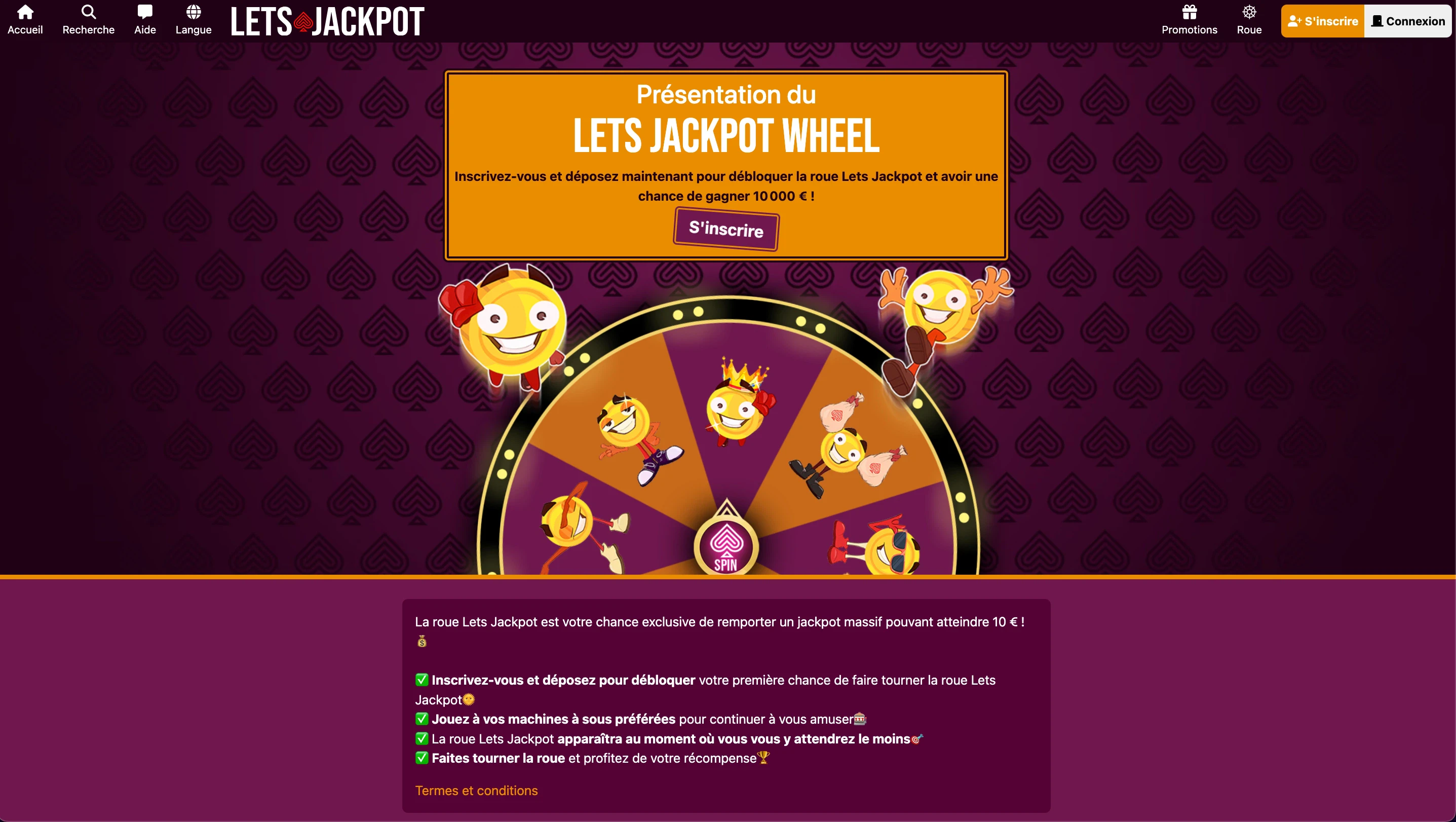 roue lets jackpot