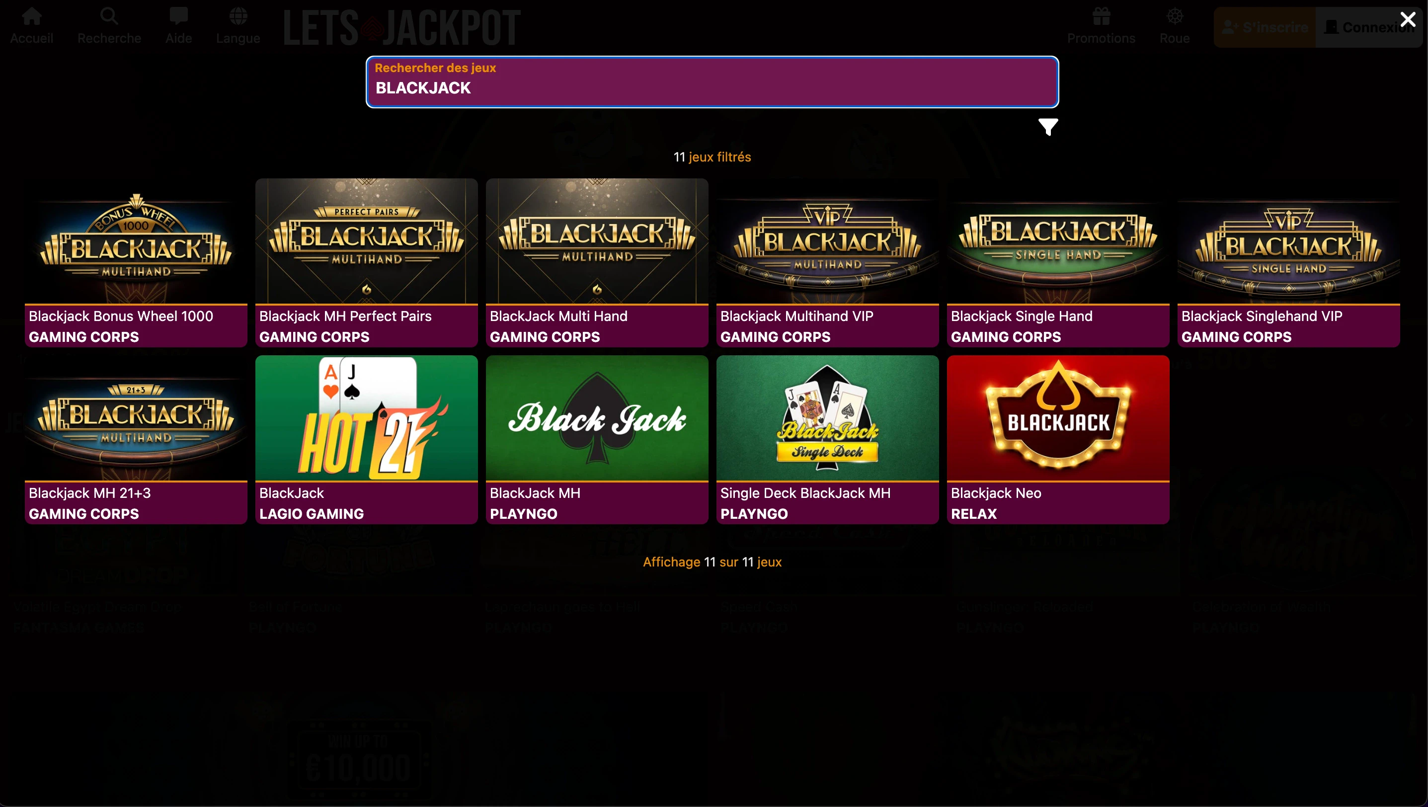 jeux de table lets jackpot