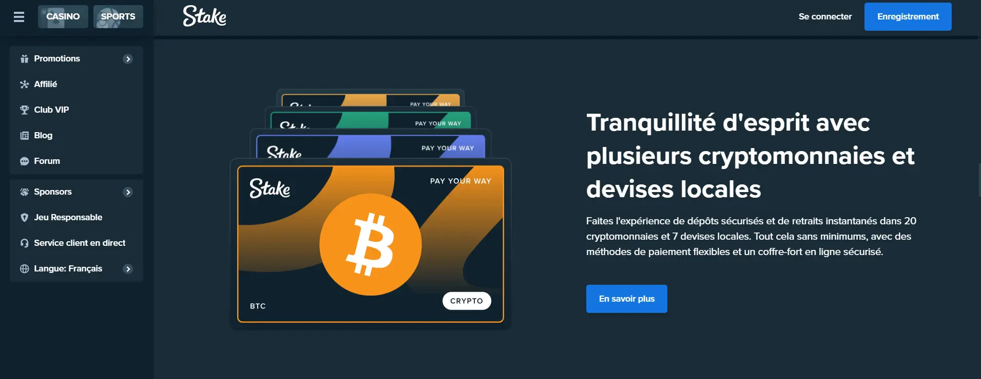 stake casino accepte dogecoin
