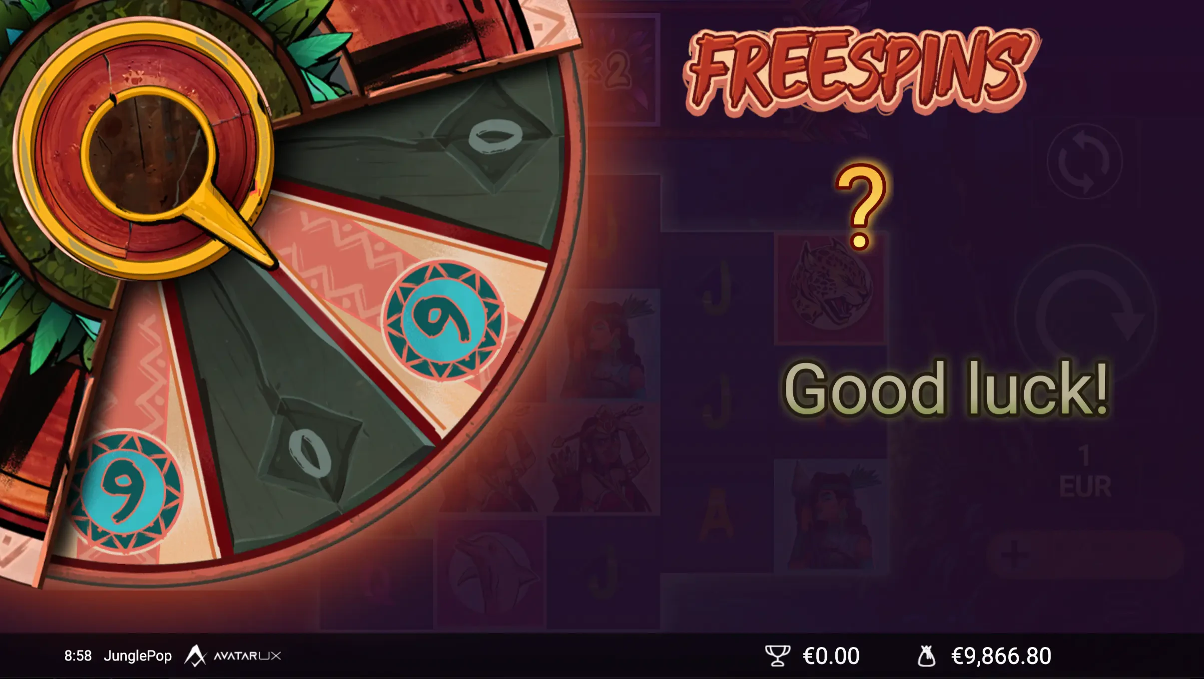 junglepop gamble wheel
