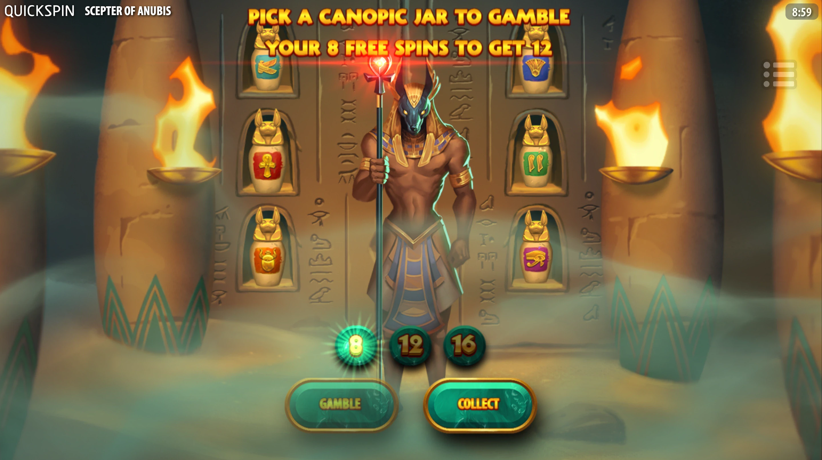 gamble scepter of anubis