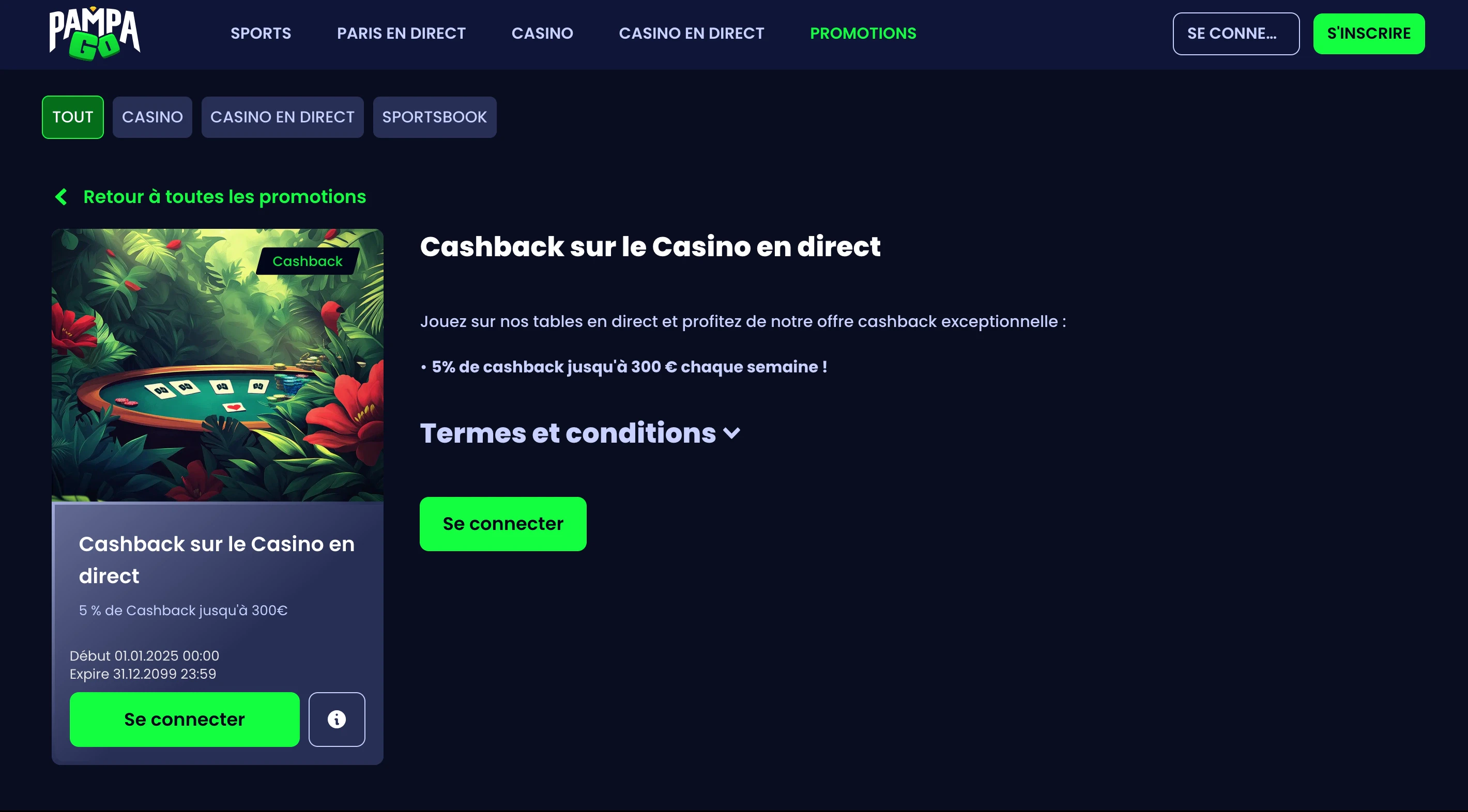 cashback pampago