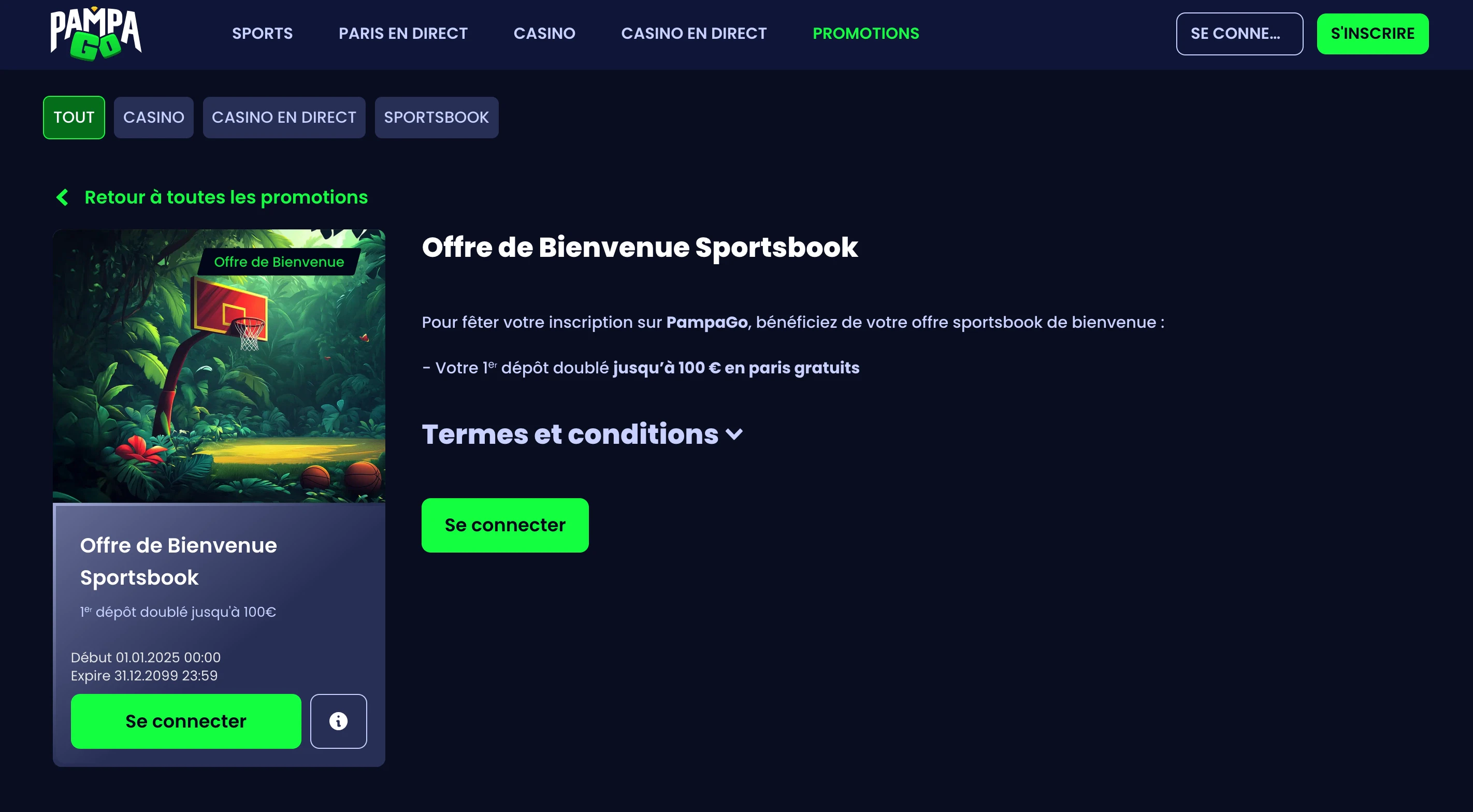 bonus sportsbook pampago