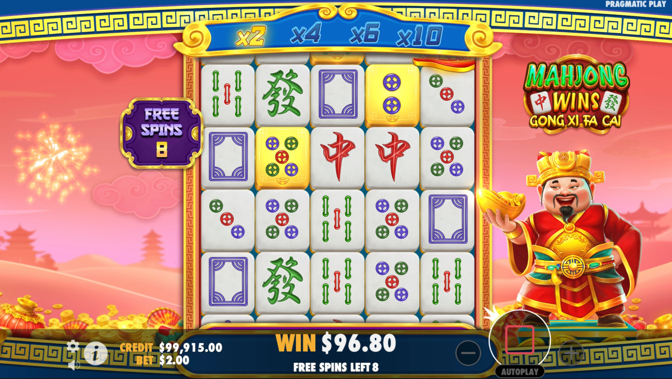 bonus mahjong wins gong xi fa cai