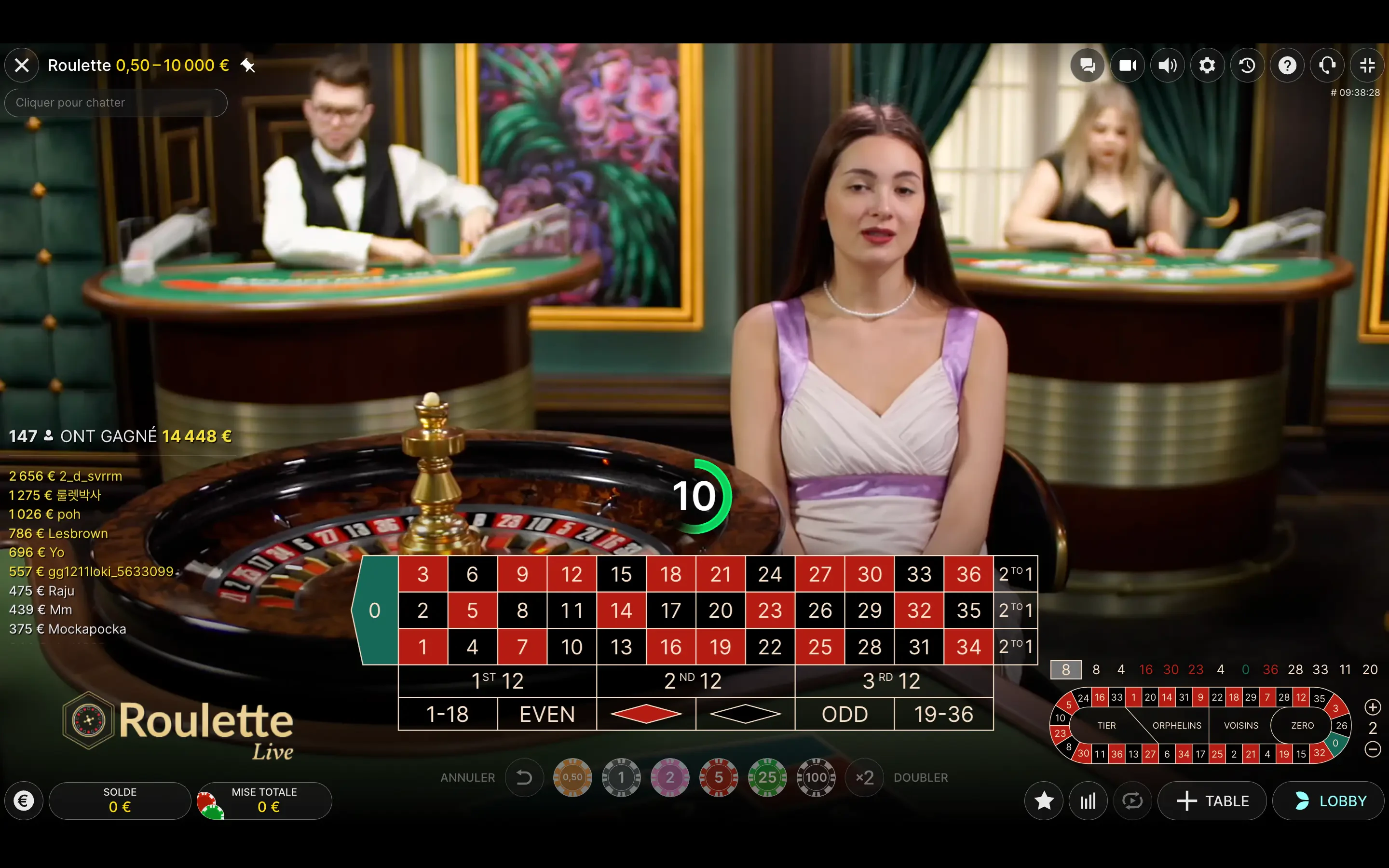 roulette européenne