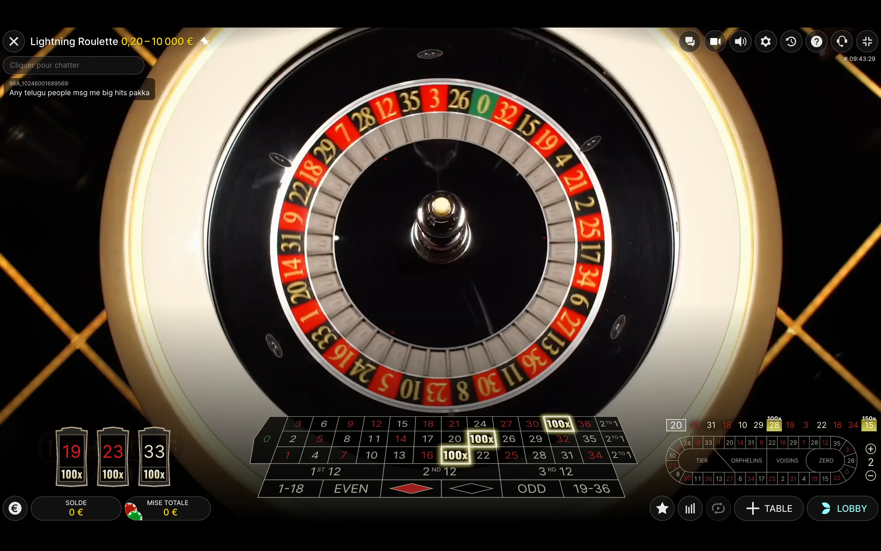 lightning roulette