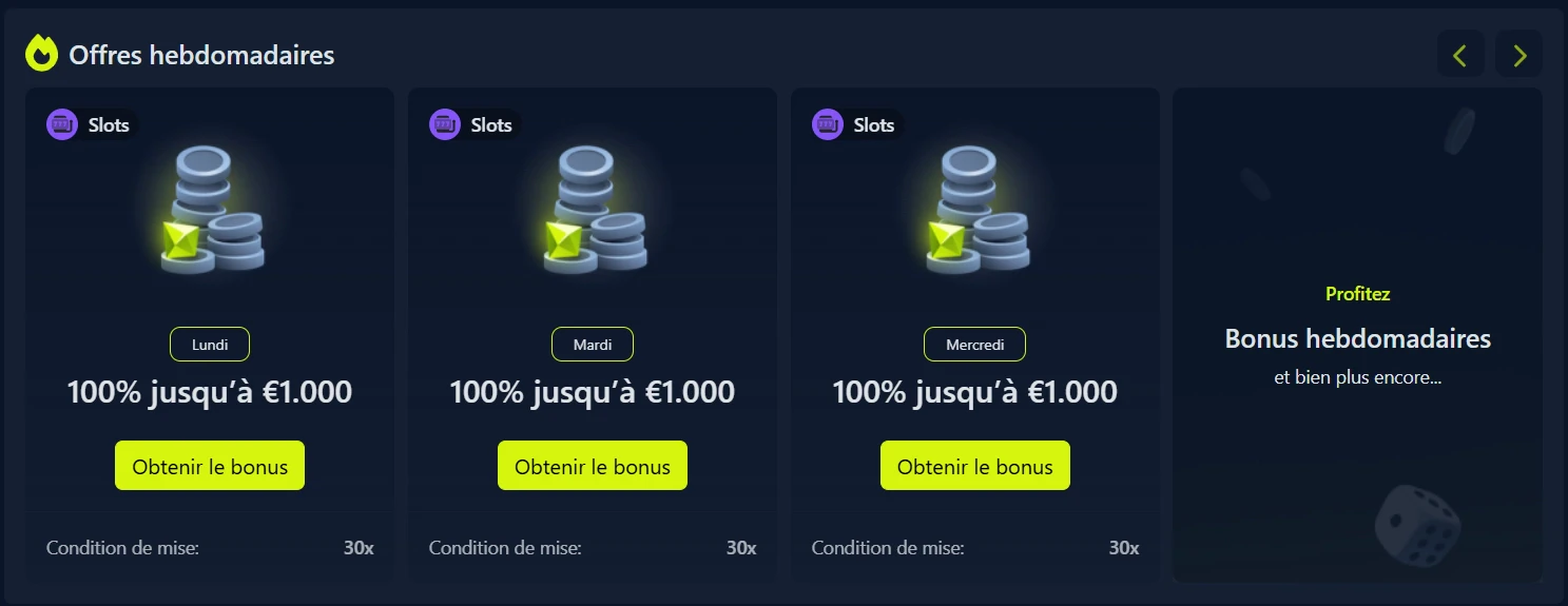 Bonus de recharge