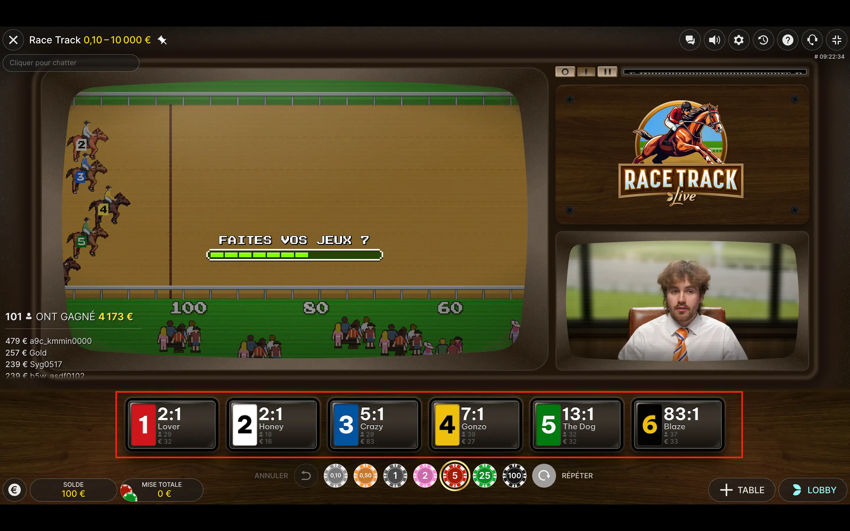 race track live paris
