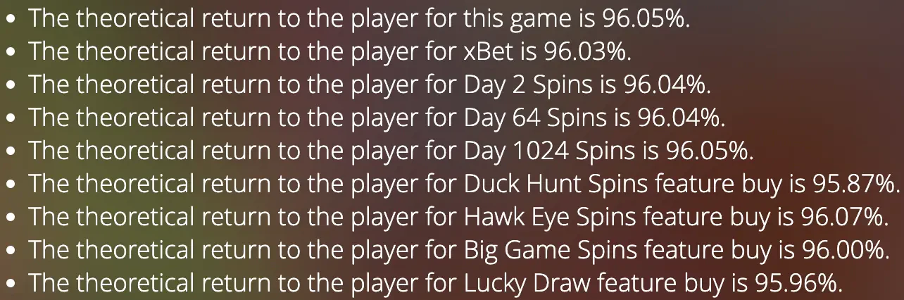 duck hunters rtp
