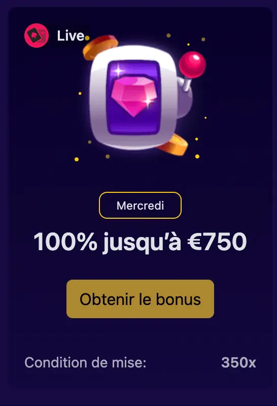 slottio bonus du mercredi