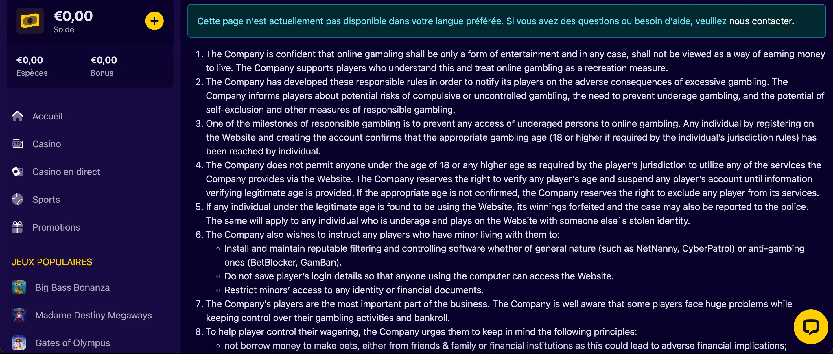 slottio jeu responsable