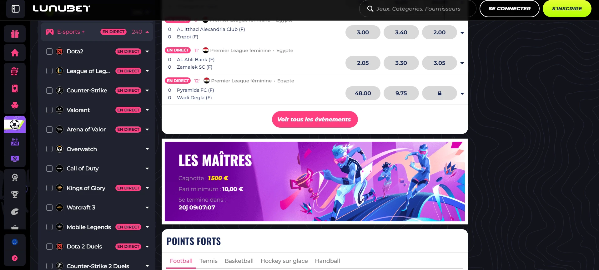 L'Esport sur Lunubet