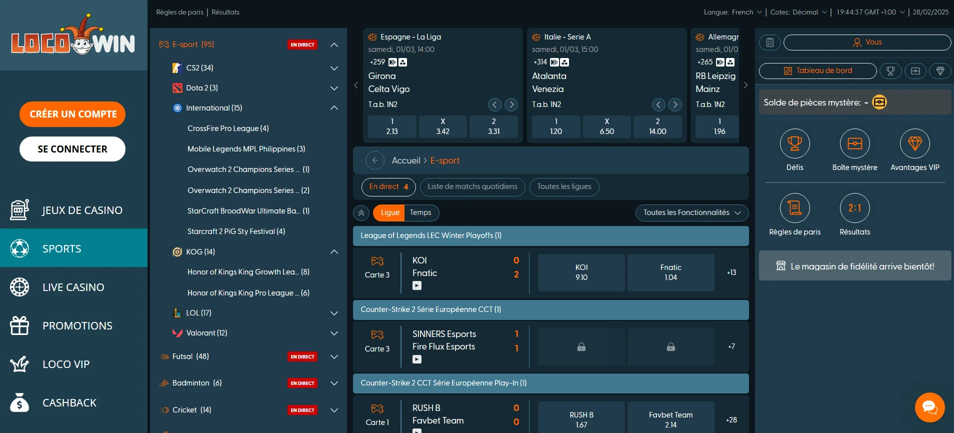 L'Esport sur Locowin