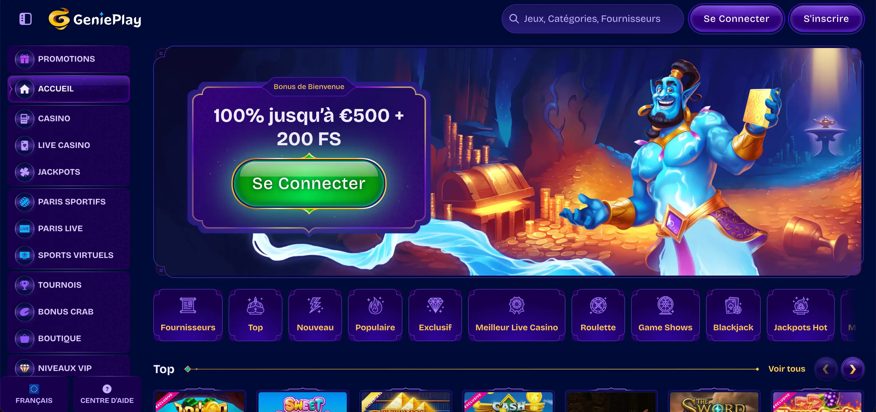 GeniePlay carte bancaire