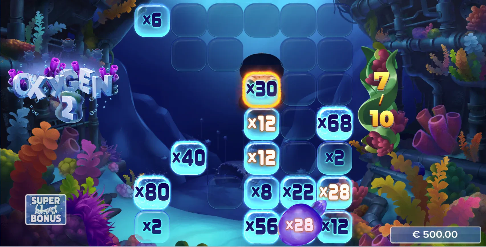 jellyfish and octopus multiplicateur en partie super bonus