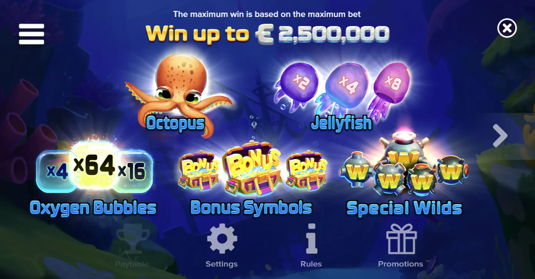 max win et mécaniques sur oxygen 2