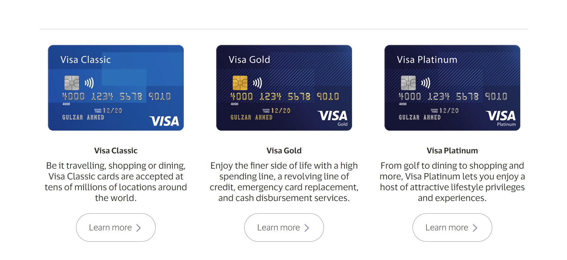 Visa Debit Cards