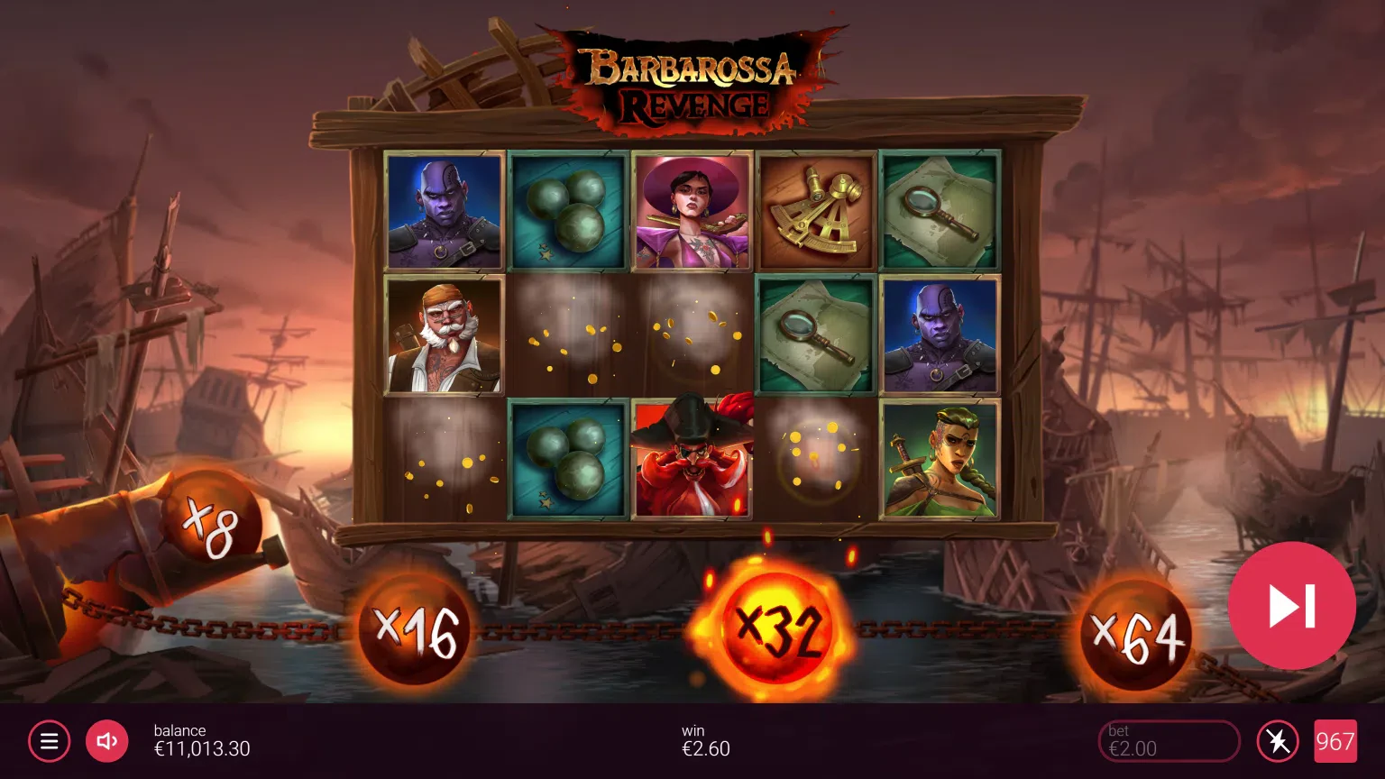 golden multiplier barbarossa revenge