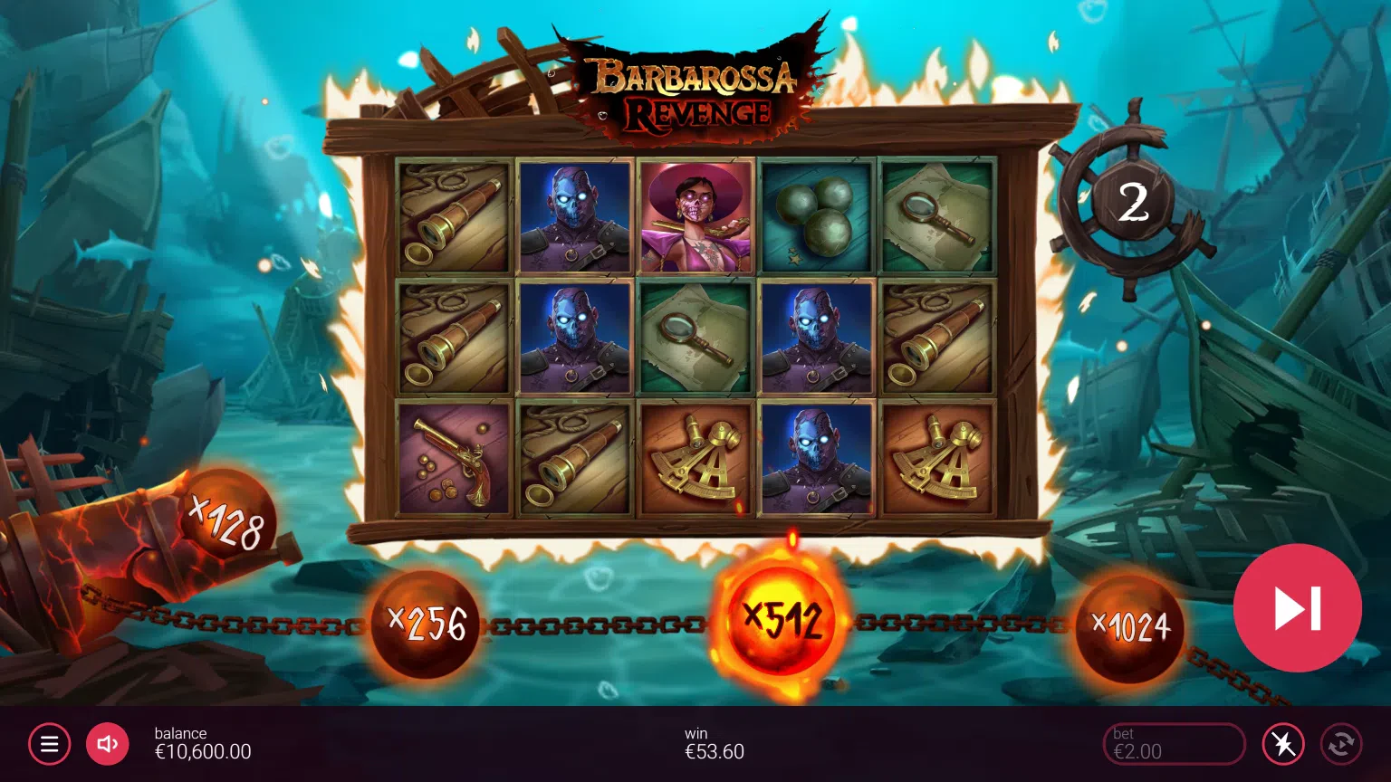 free spins barbarossa revenge