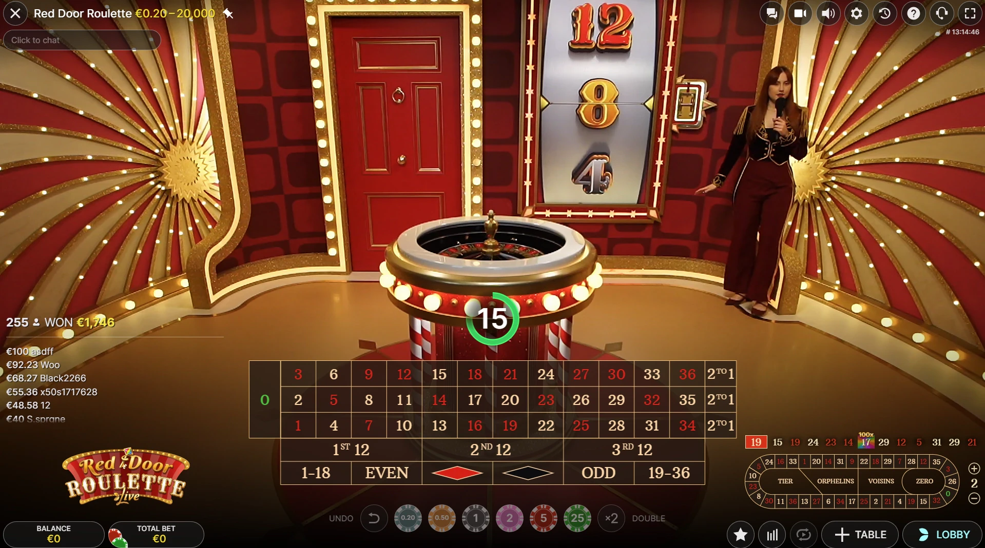Red Door Roulette by Evolution