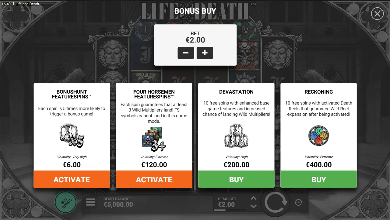 buy bonus feature