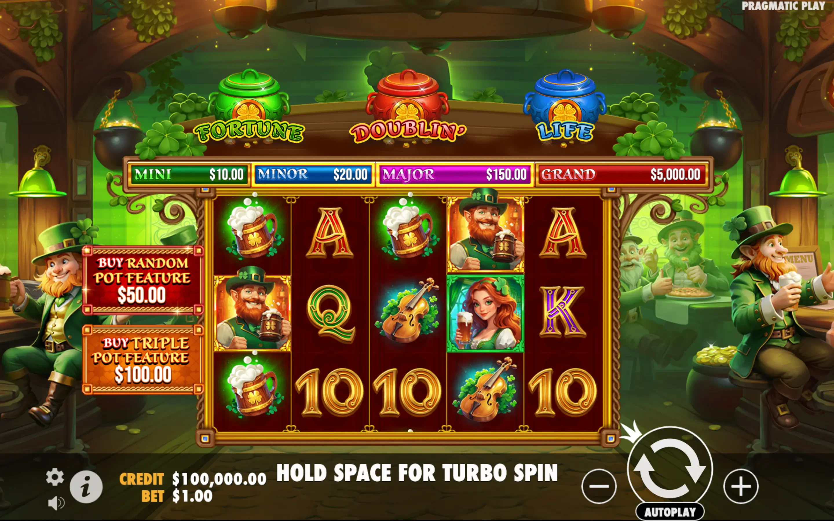 lucky's wild pub