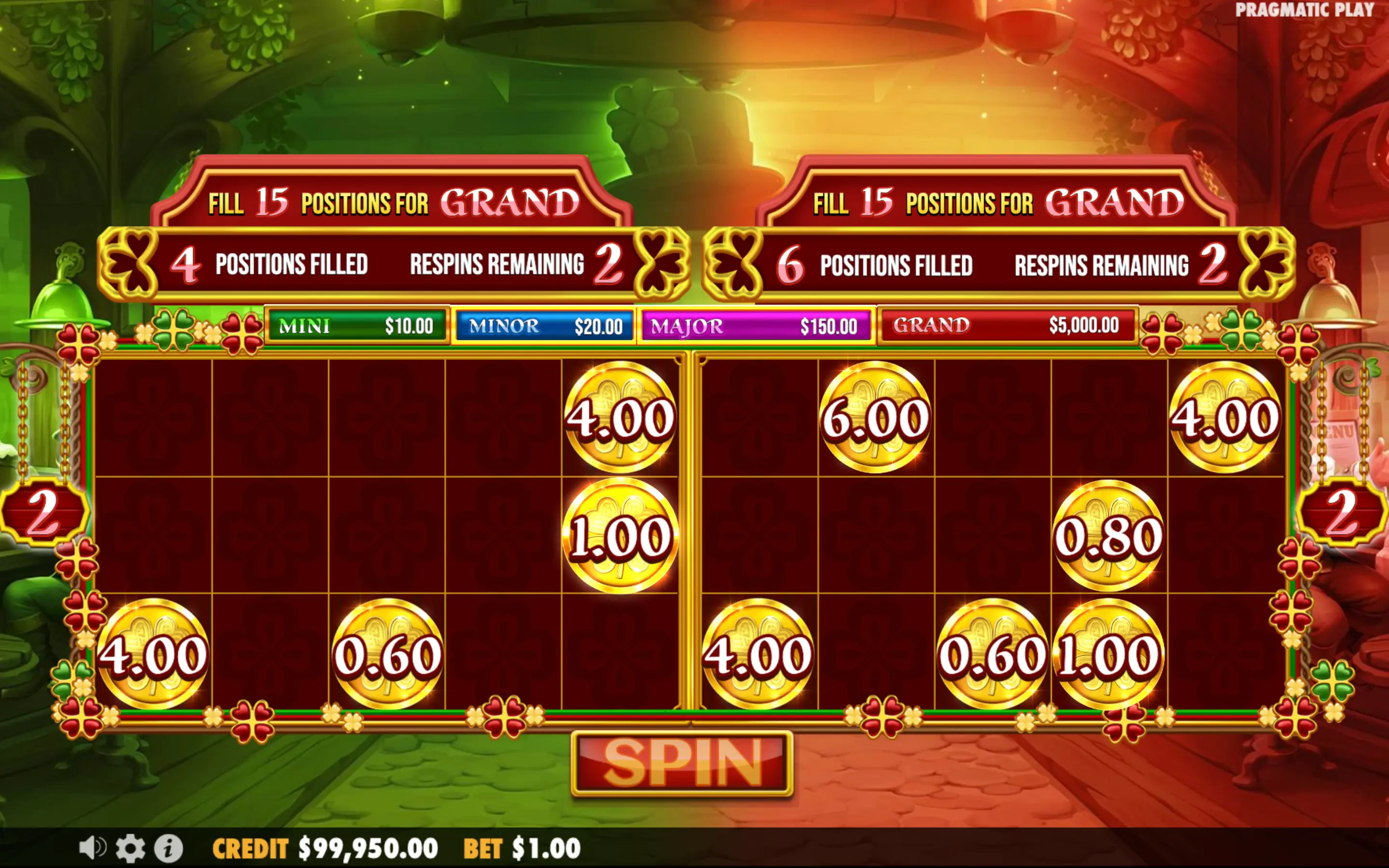 lucky's wild pub bonus