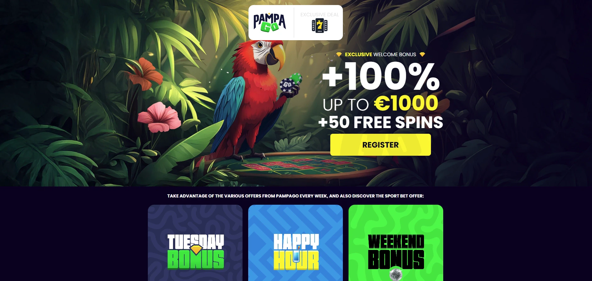 PampaGo Exclusive Welcome Bonus