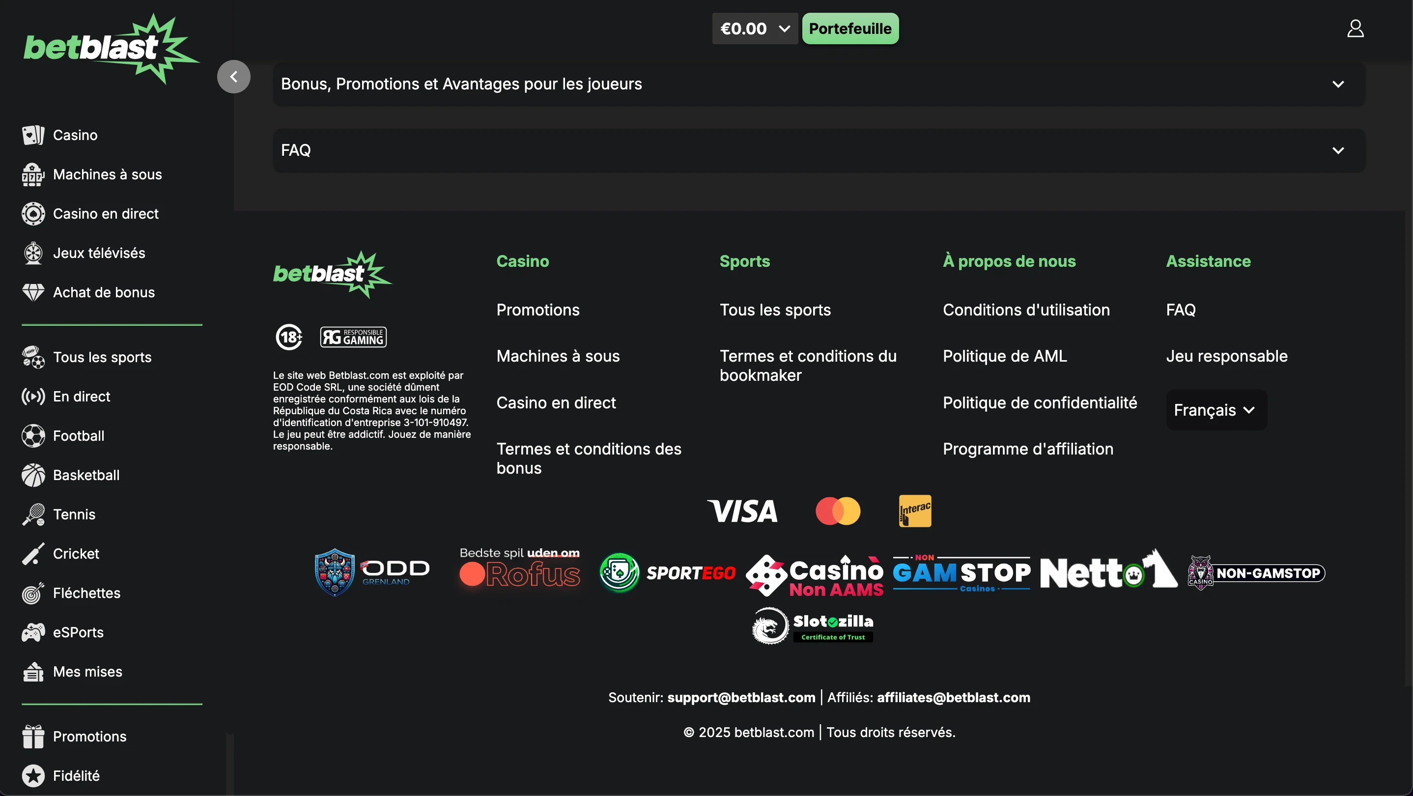 licence betblast