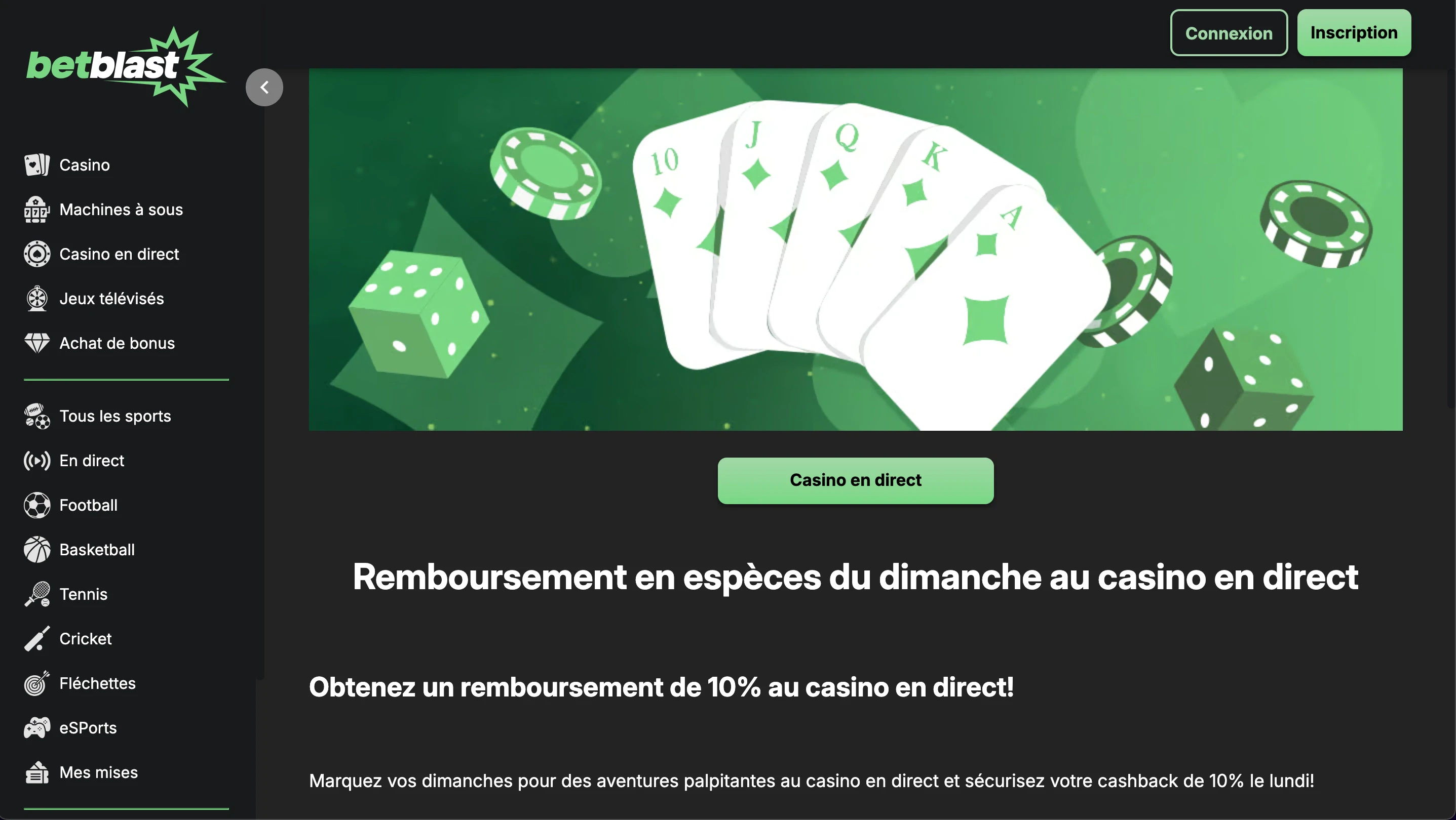cashback betblast