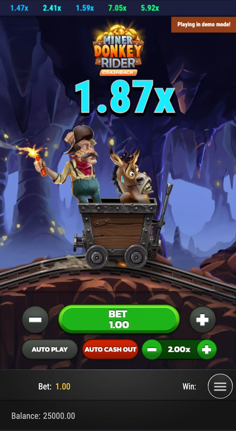 miner donkey rider sur mobile