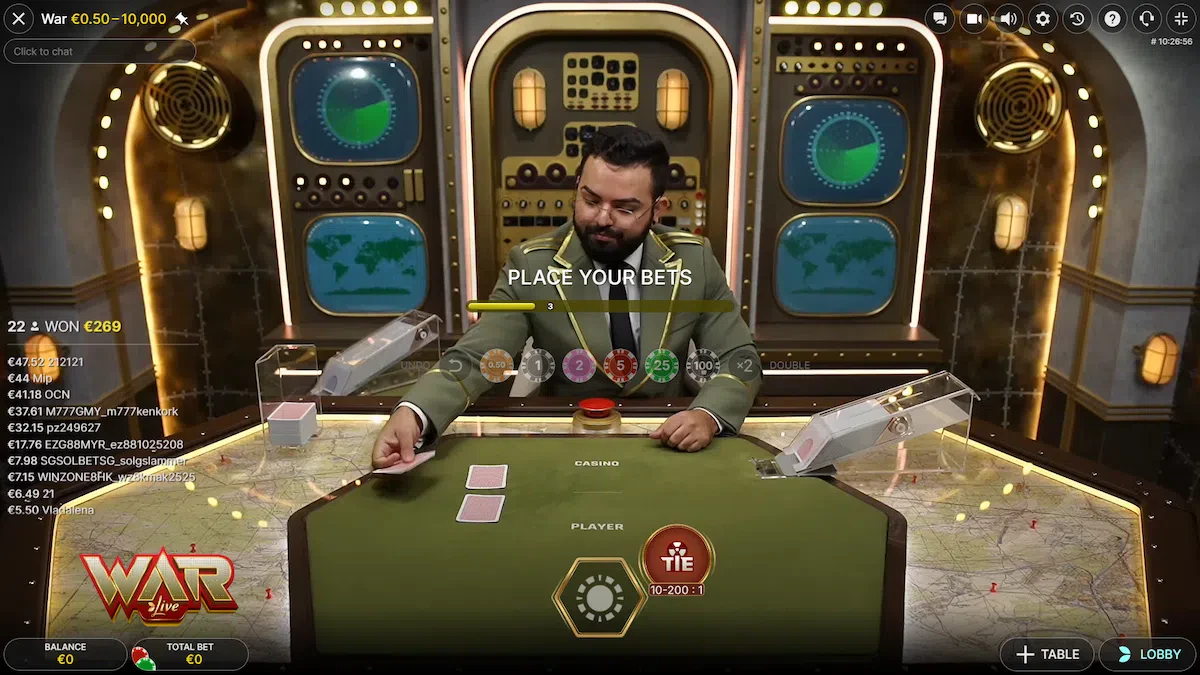 mises dans war live de evolution