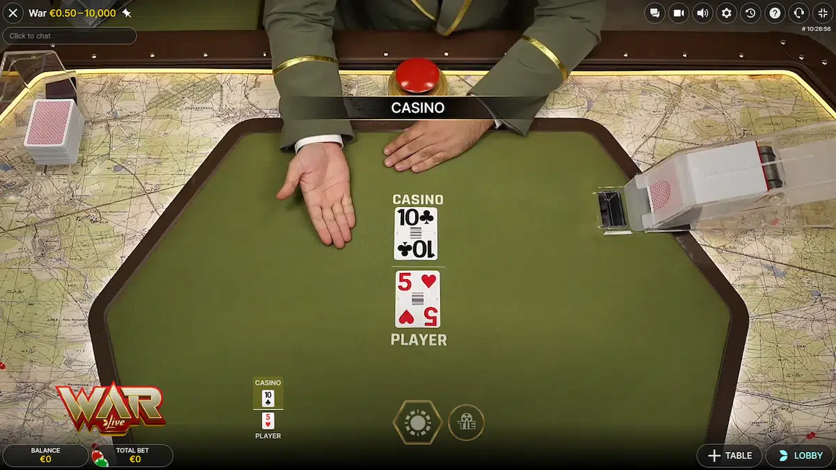 victoire du casino dans war live