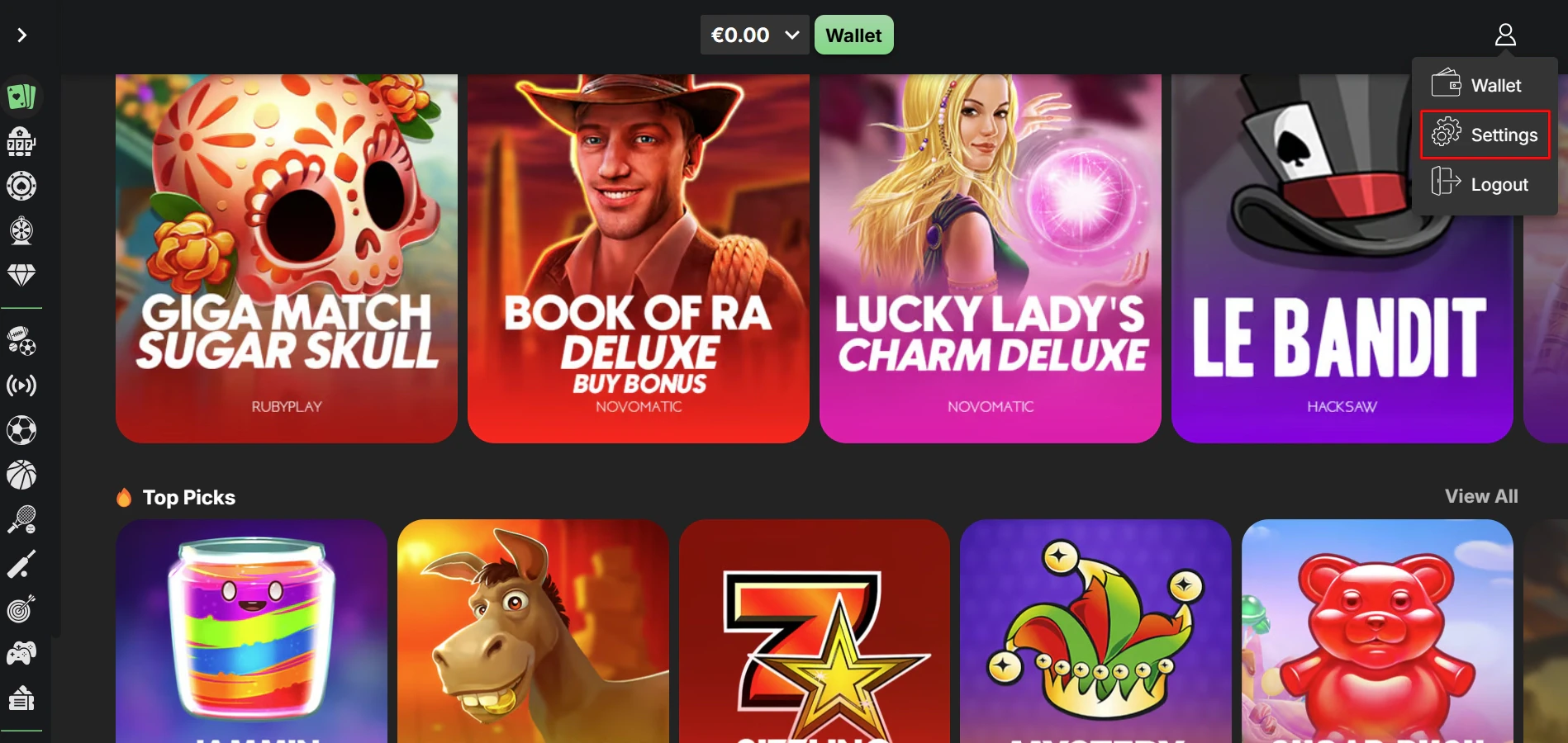 Betblast Casino Player Profile