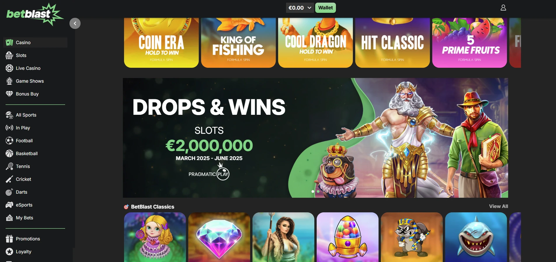 Betblast Casino Tournaments