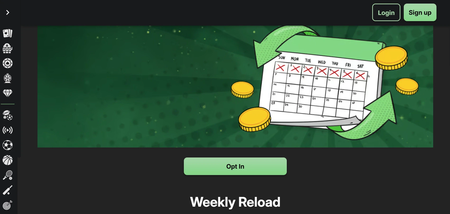 Betblast Casino Weekly Reload Bonus 