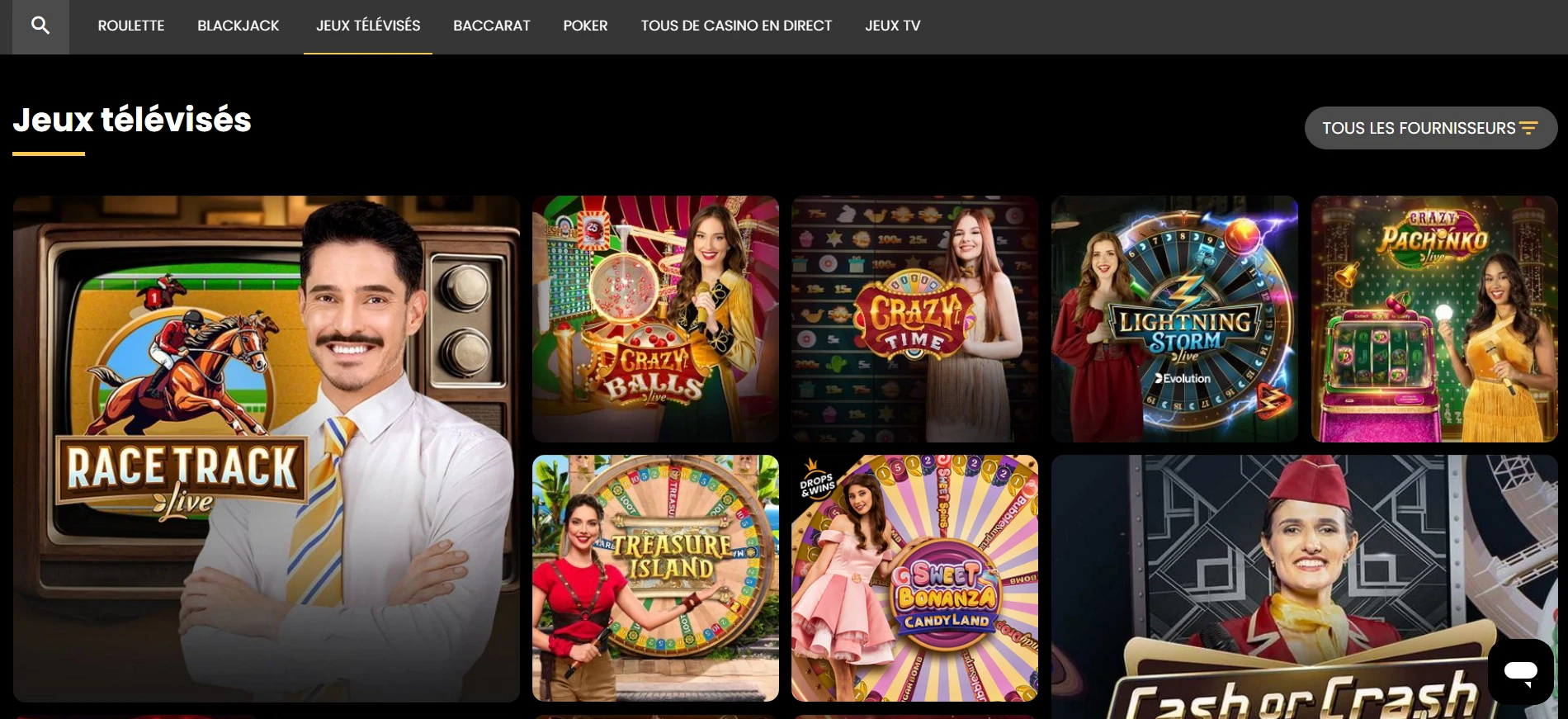 Jeux télévisés sur Emirbet