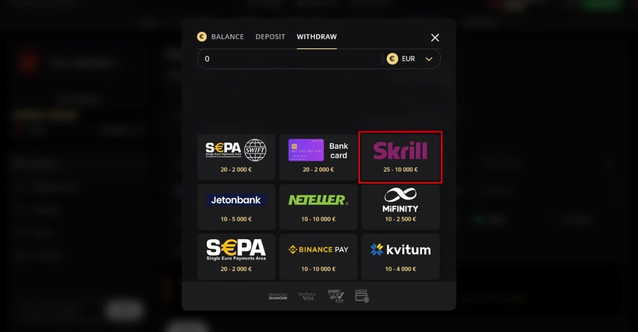 Lex Casino Skrill Withdrawal