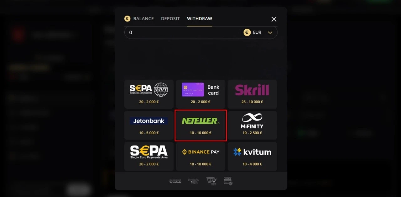 Lex Casino Neteller Withdrawal