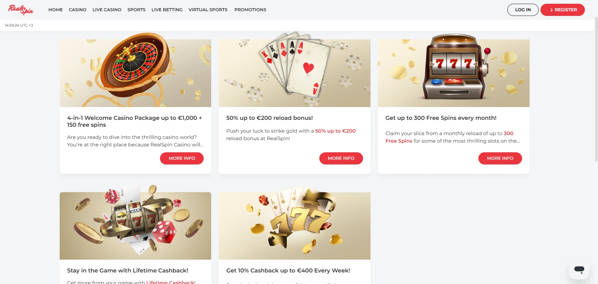 Real Spin Casino Promotions